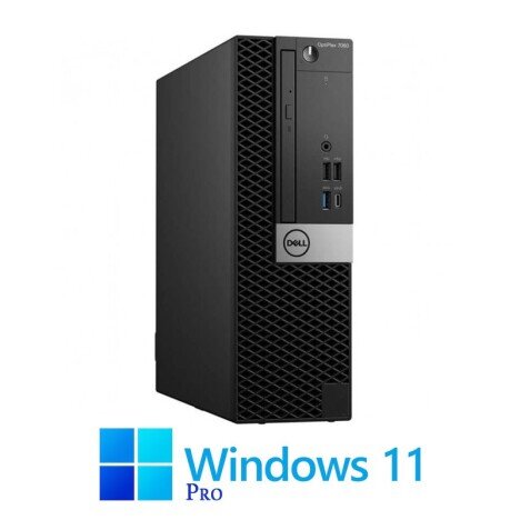 Calculator Dell OptiPlex 7060 SFF, Hexa Core i7-8700K, 16GB, 1TB SSD, Win 11 Pro